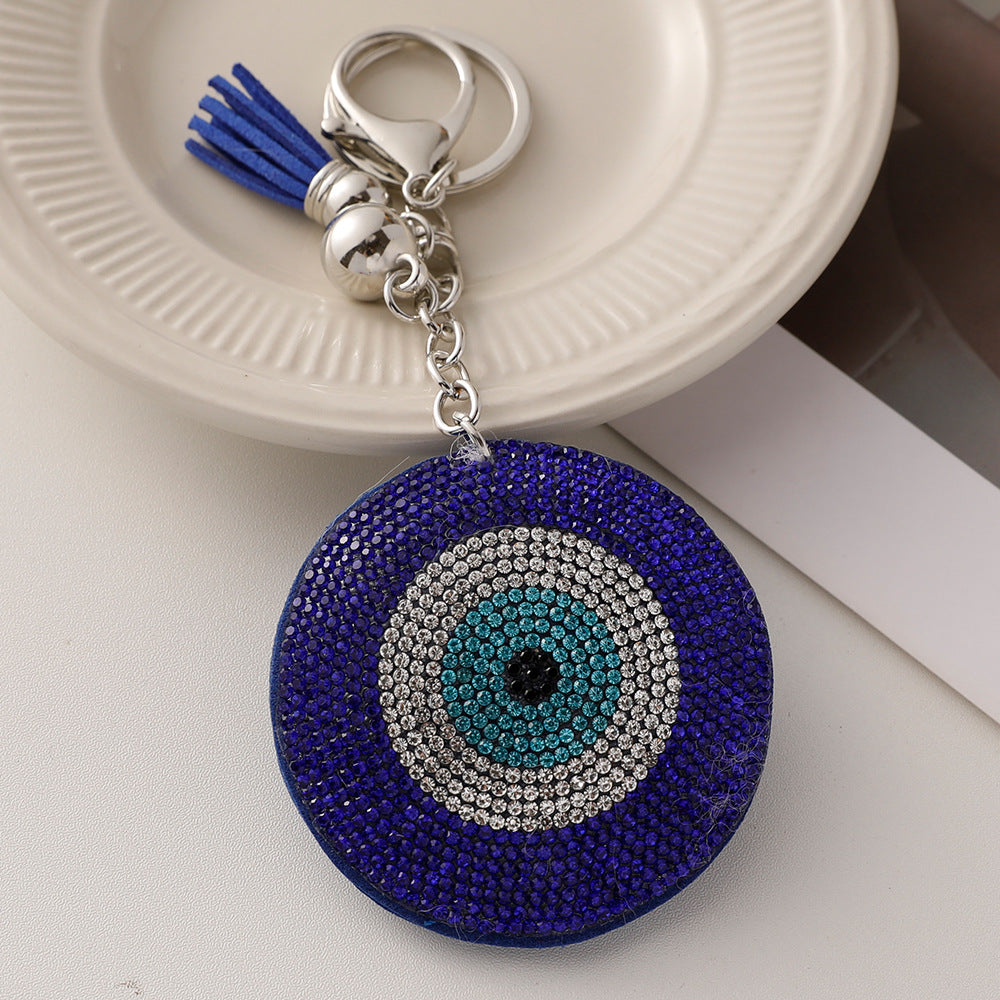 Wholesale Hot Diamond Devil's Eye Keychain